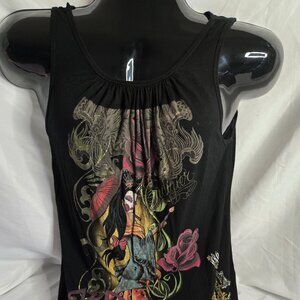 Christian Audigier Black Rock Top Y2K (L)